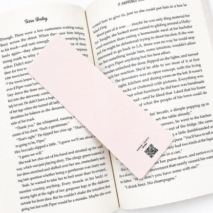 Pretty Girls Read Books Linen Bookmark