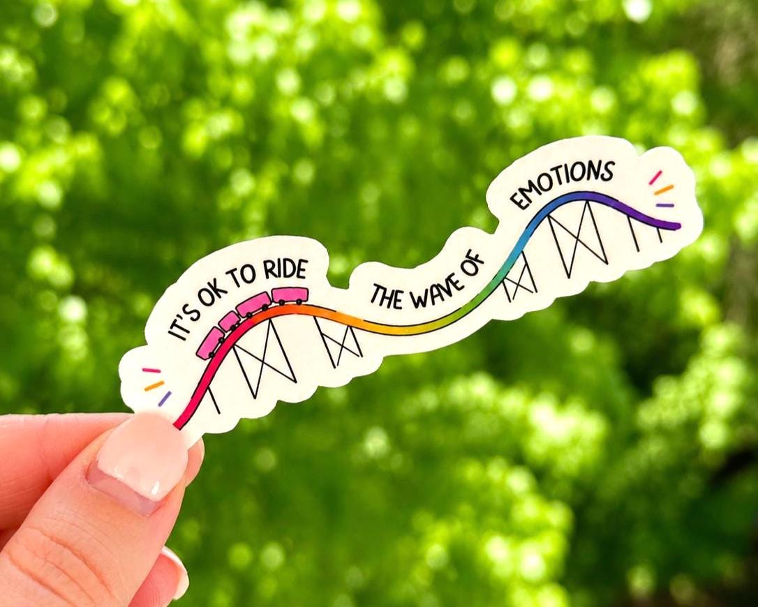 Ride The Wave Of Emotions Sticker