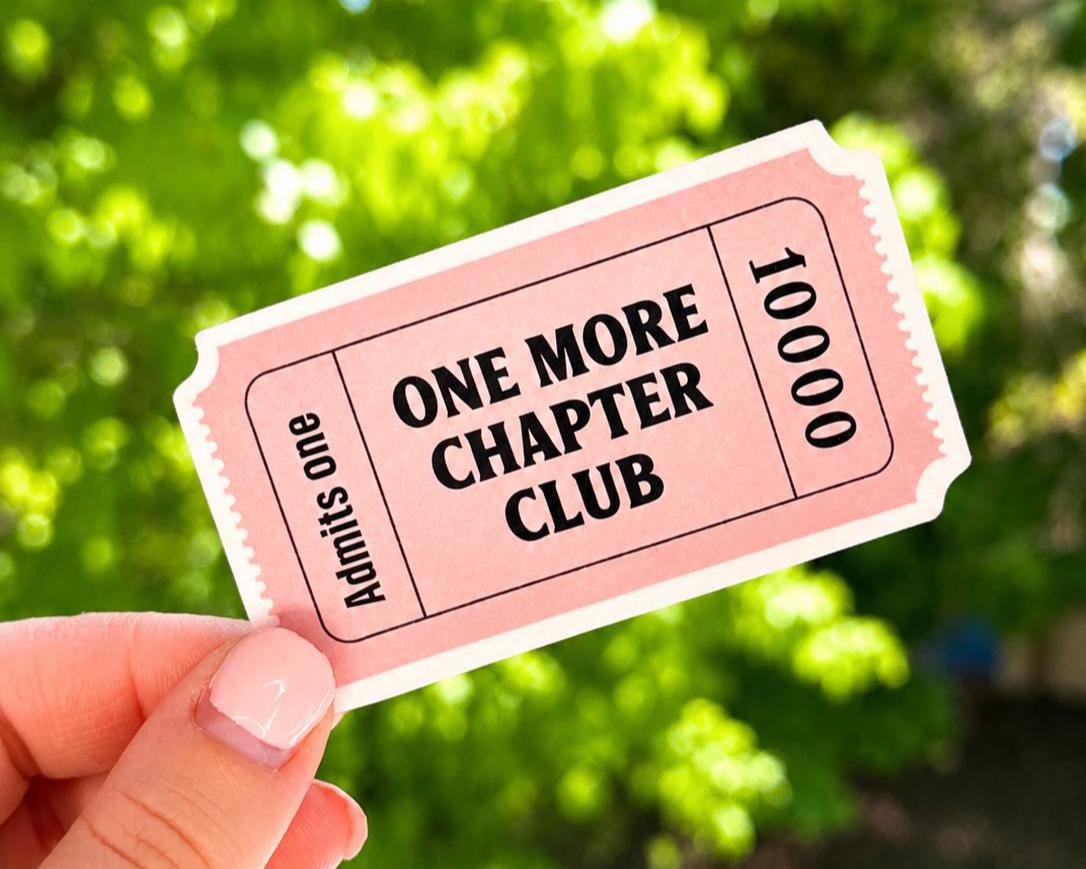 One More Chapter Club Sticker