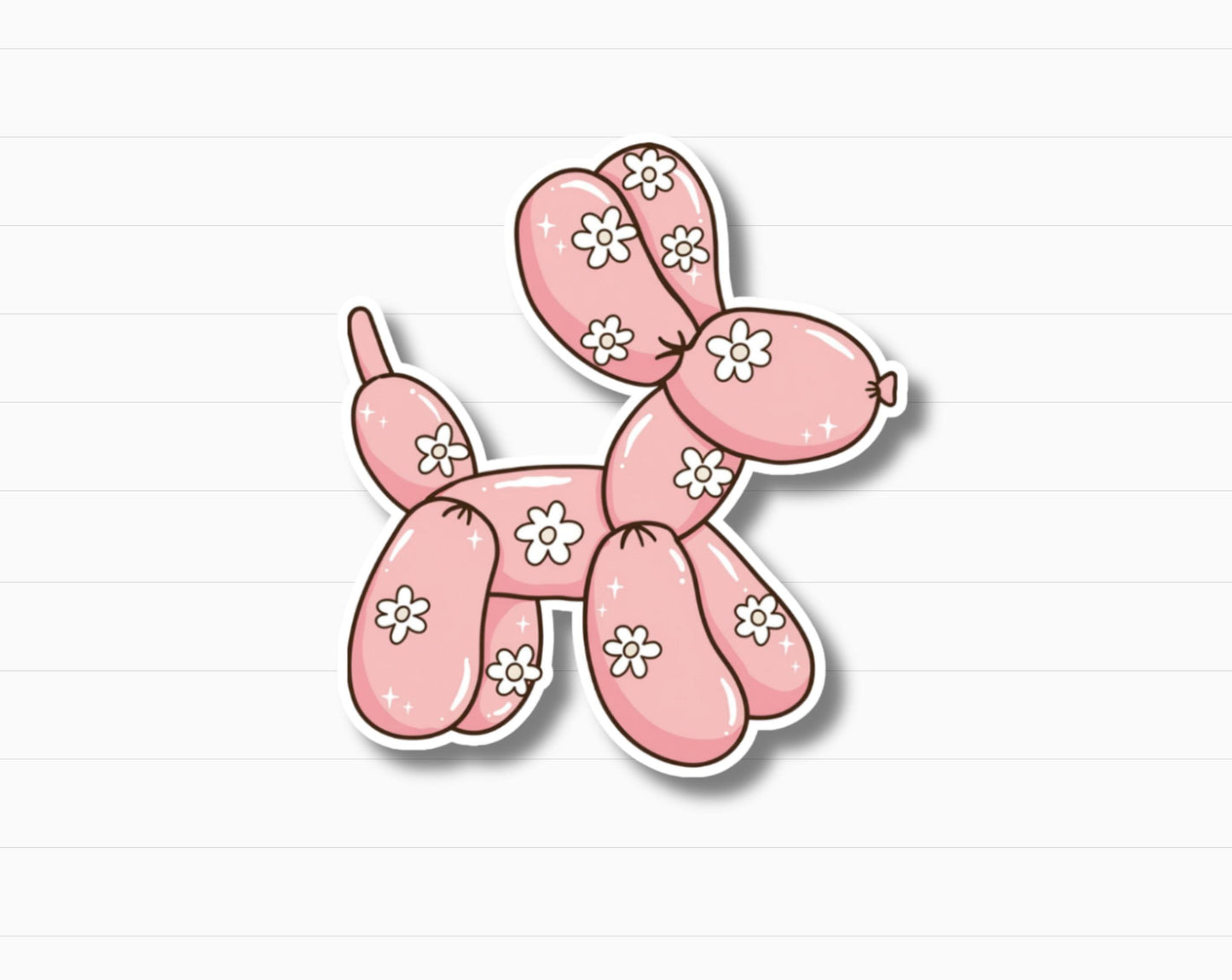 Coquette Balloon Dog Sticker