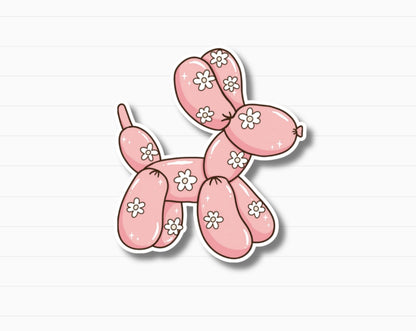 Coquette Balloon Dog Sticker