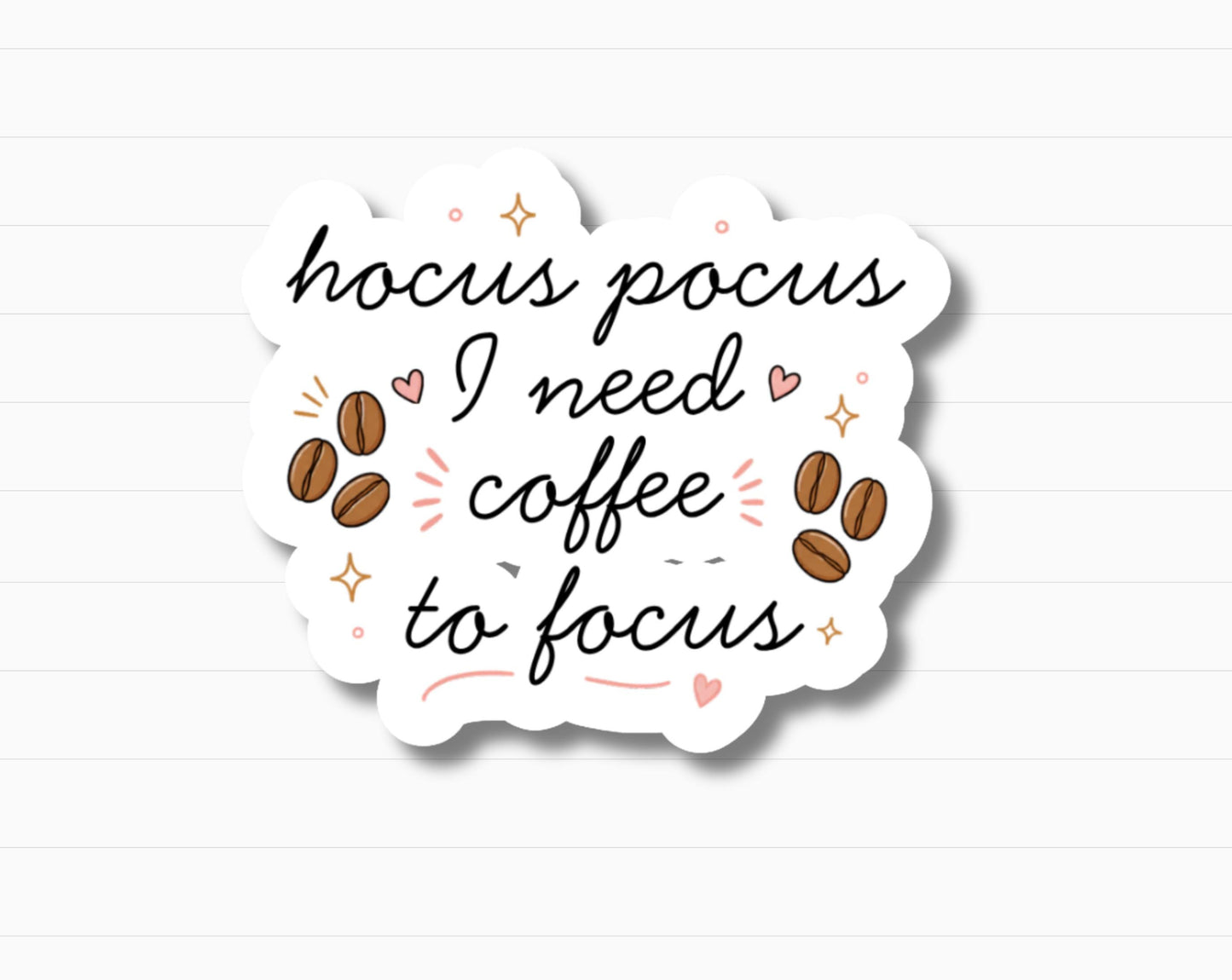 Hocus Pocus I Need Coffee Sticker
