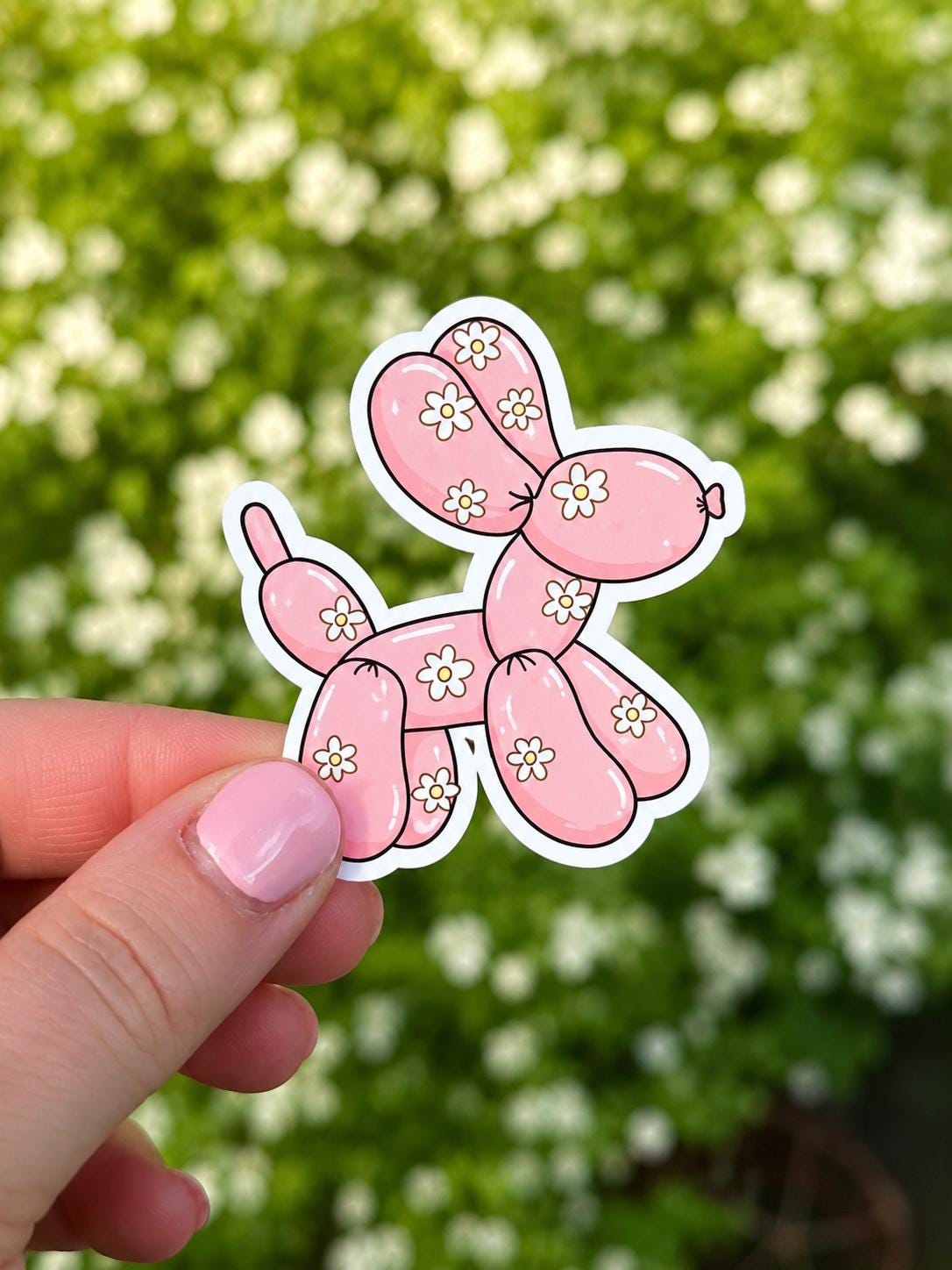 Coquette Balloon Dog Sticker