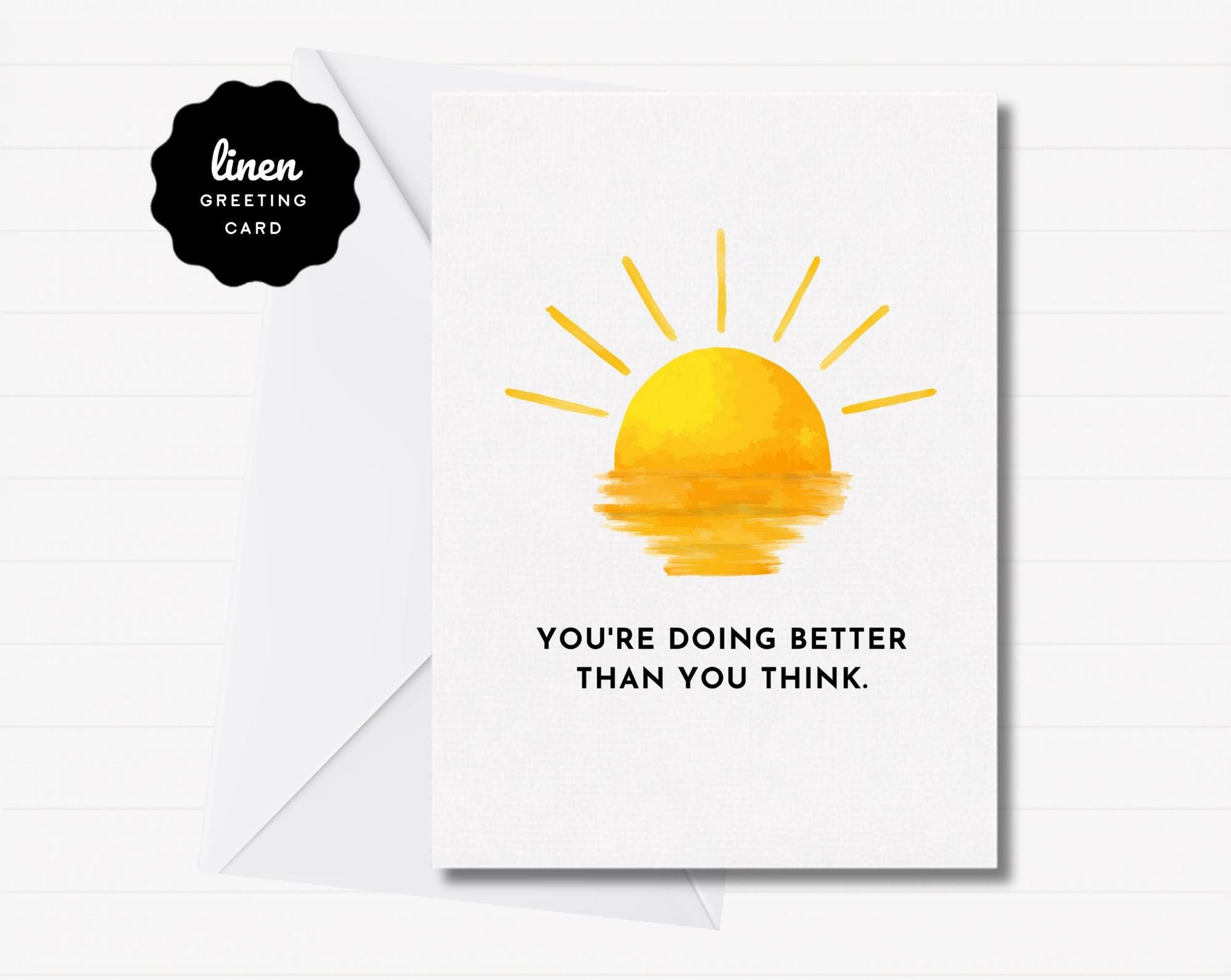 You're Doing Better Than You Think Mental Health Card