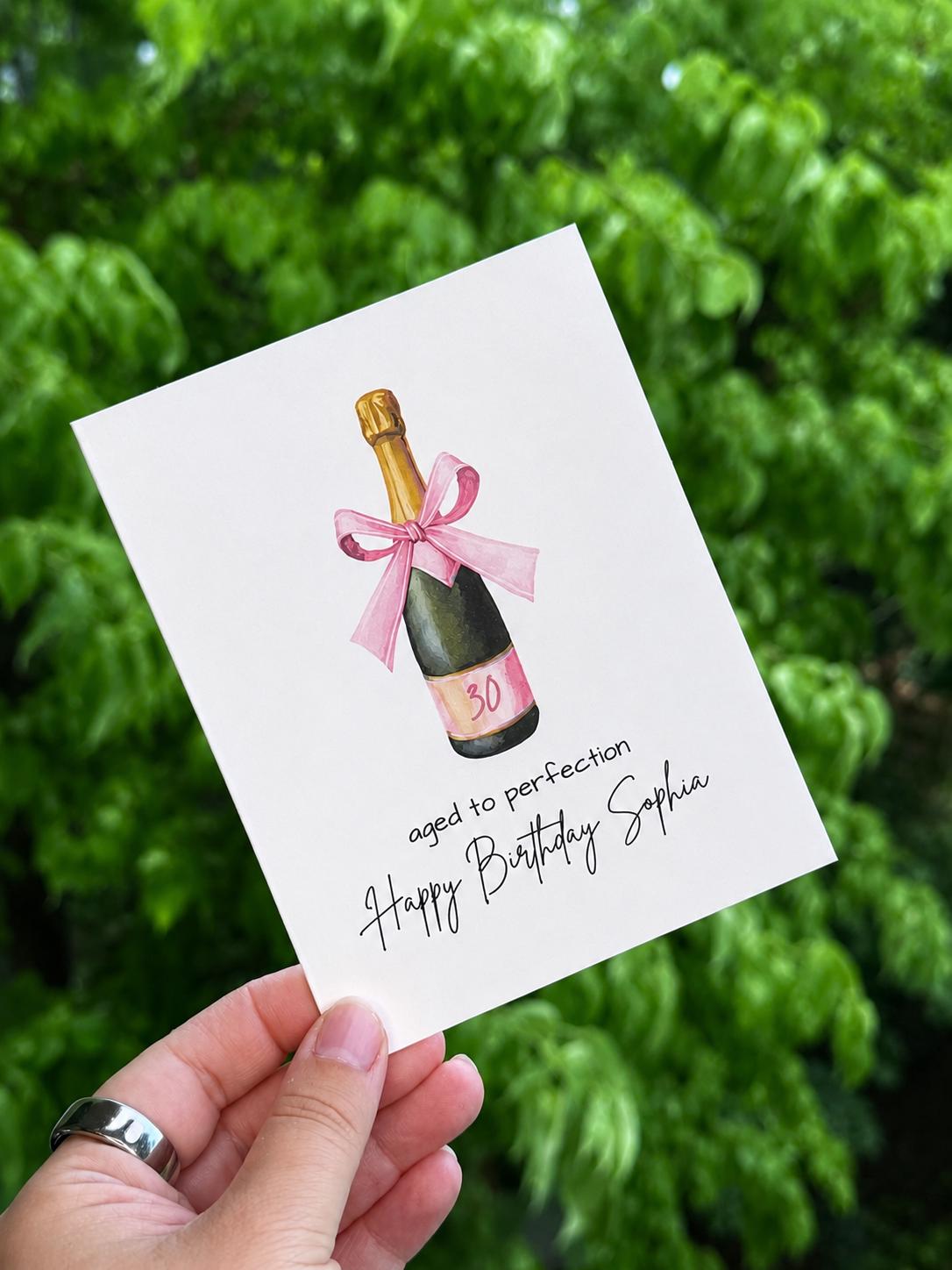 Aged to Perfection Milestone Birthday Card