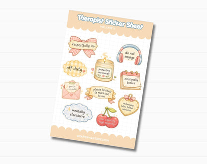 Funny Therapist Sticker Sheet