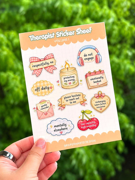 Funny Therapist Sticker Sheet