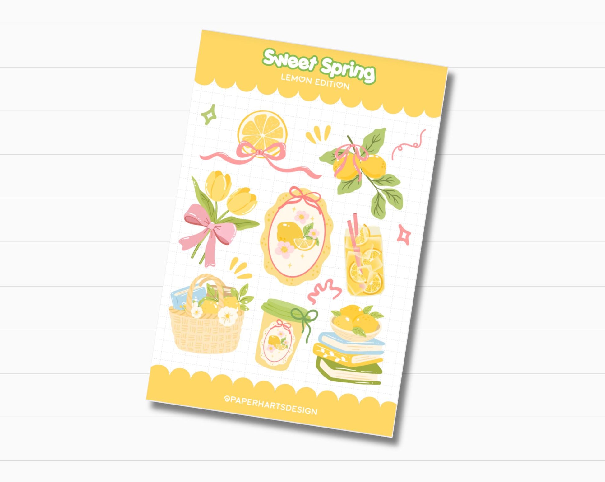 Soft Spring Lemon Sticker Sheet