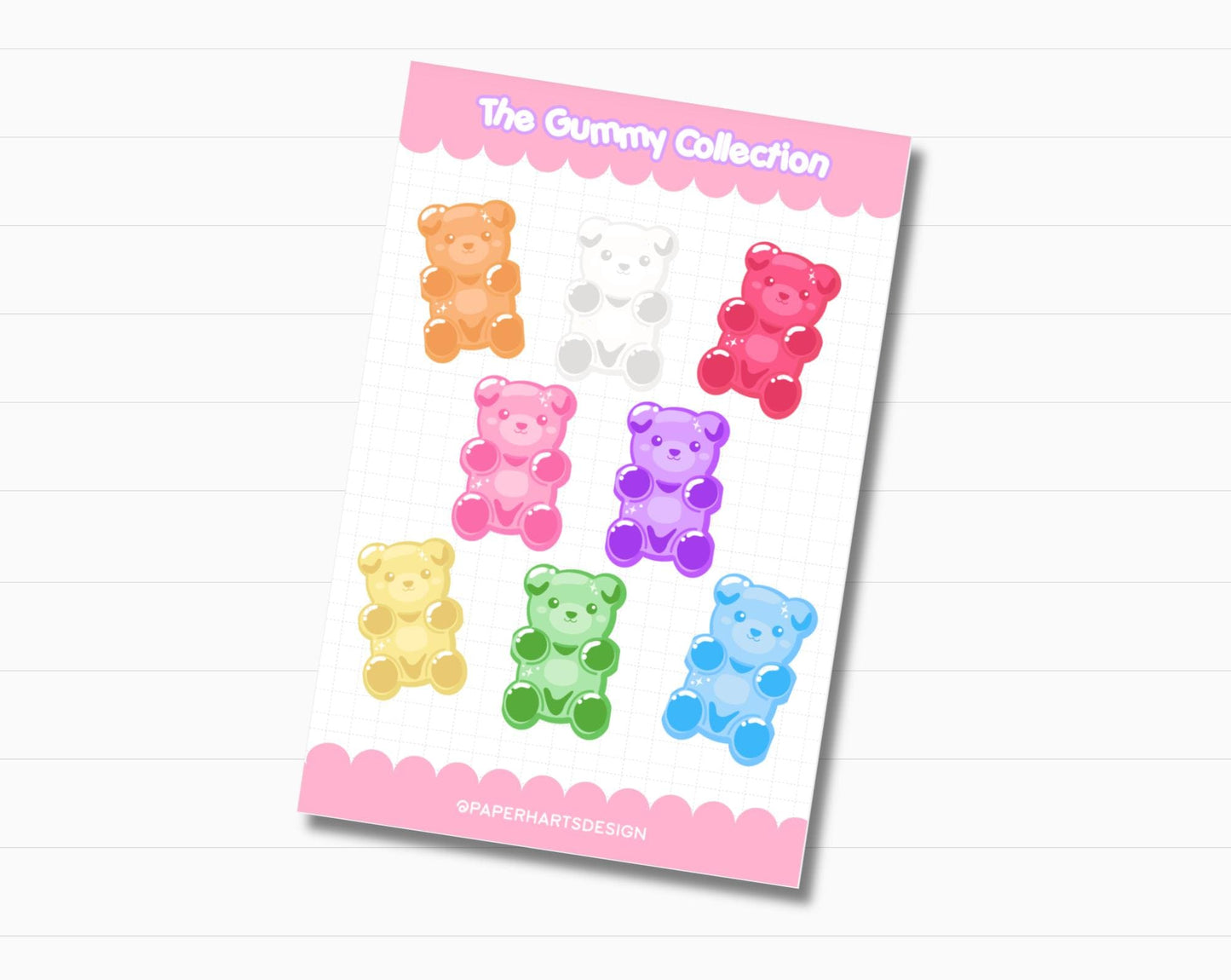 Holographic Gummy Bear Sticker Sheet