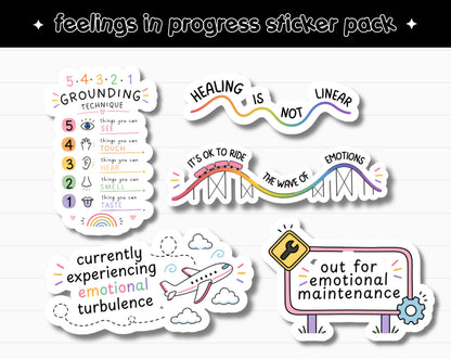 Feelings in Progress Sticker Pack