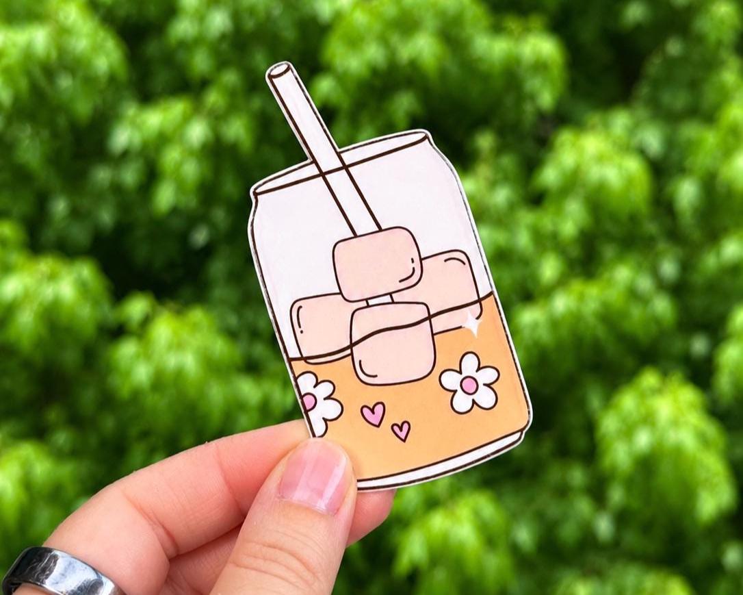 Iced Coffee Transparent Sticker