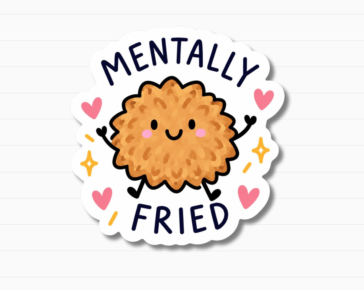 Mentally Fried Latke Sticker