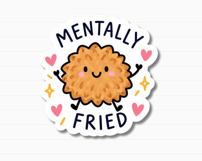 Mentally Fried Latke Sticker