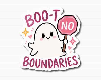 Boo-t Boundaries Ghost Sticker