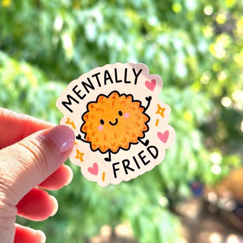 Mentally Fried Latke Sticker